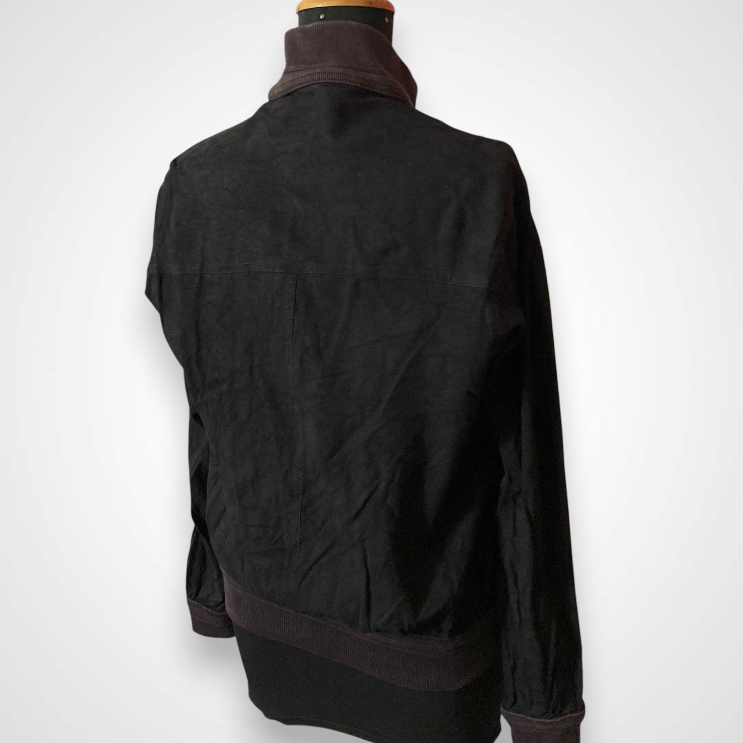 Giacca Vintage in Vera Pelle Scamosciata