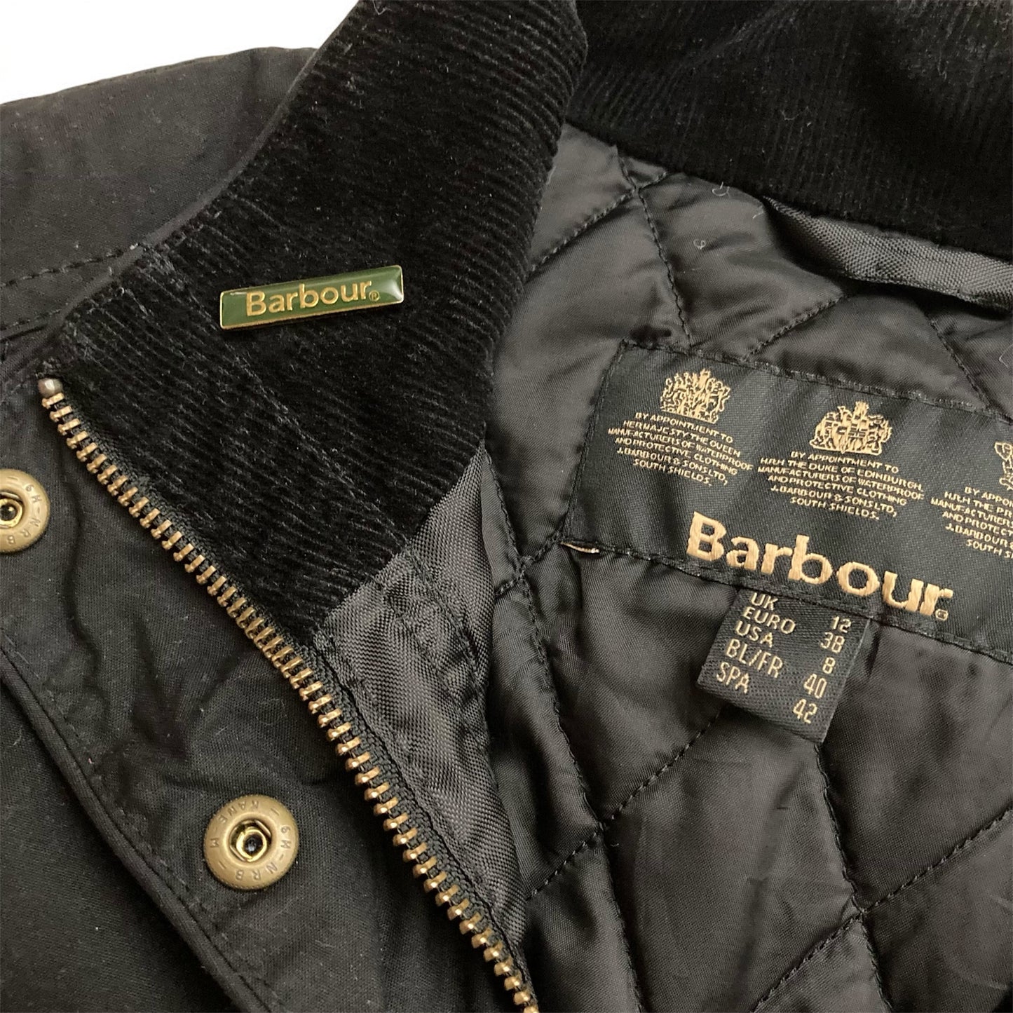 Giacca Barbour con spilla