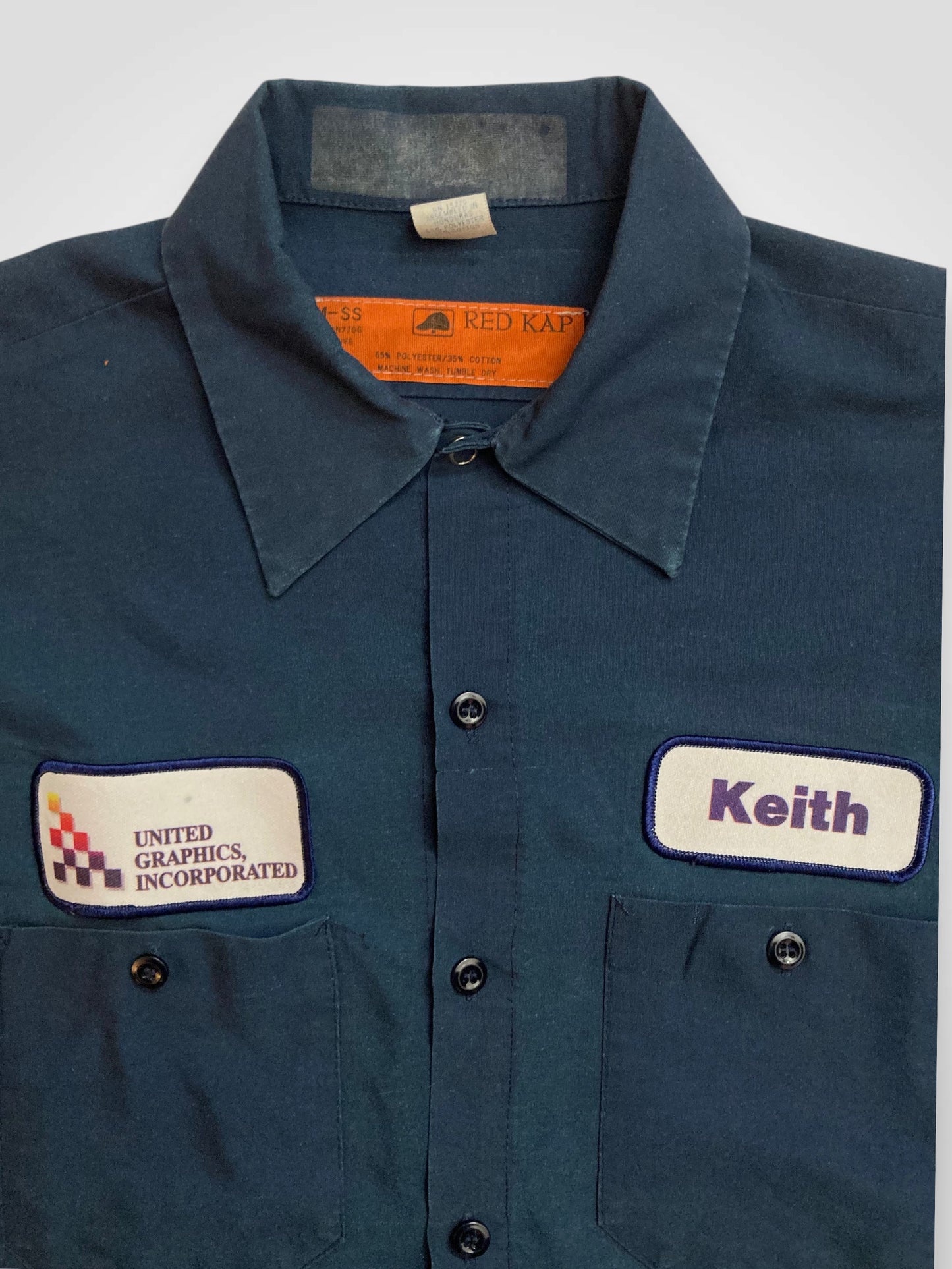 Camicia Workwear Vintage Red Kap - Keith / United Graphics