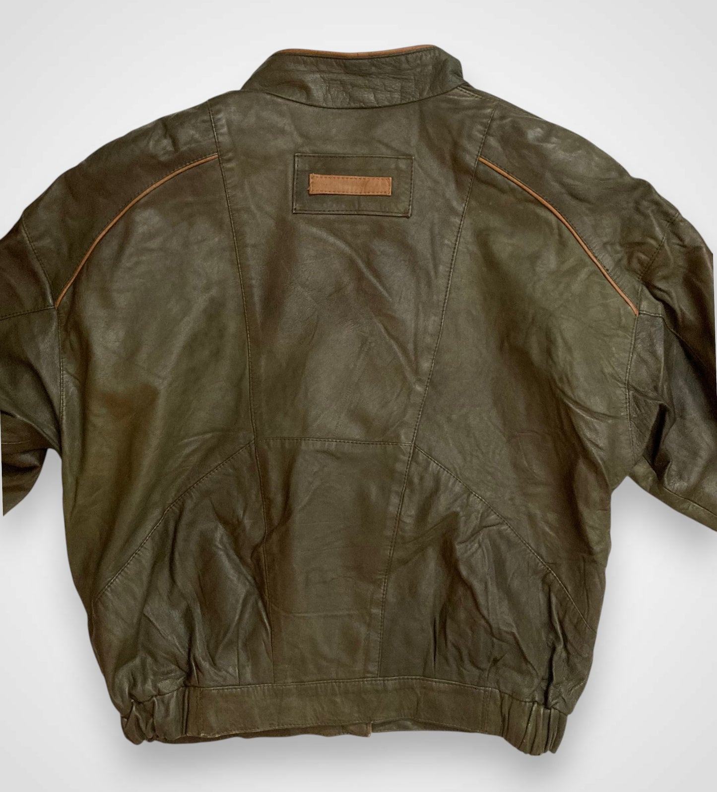 Giacca in Pelle Stile Tirolese anni ottanta