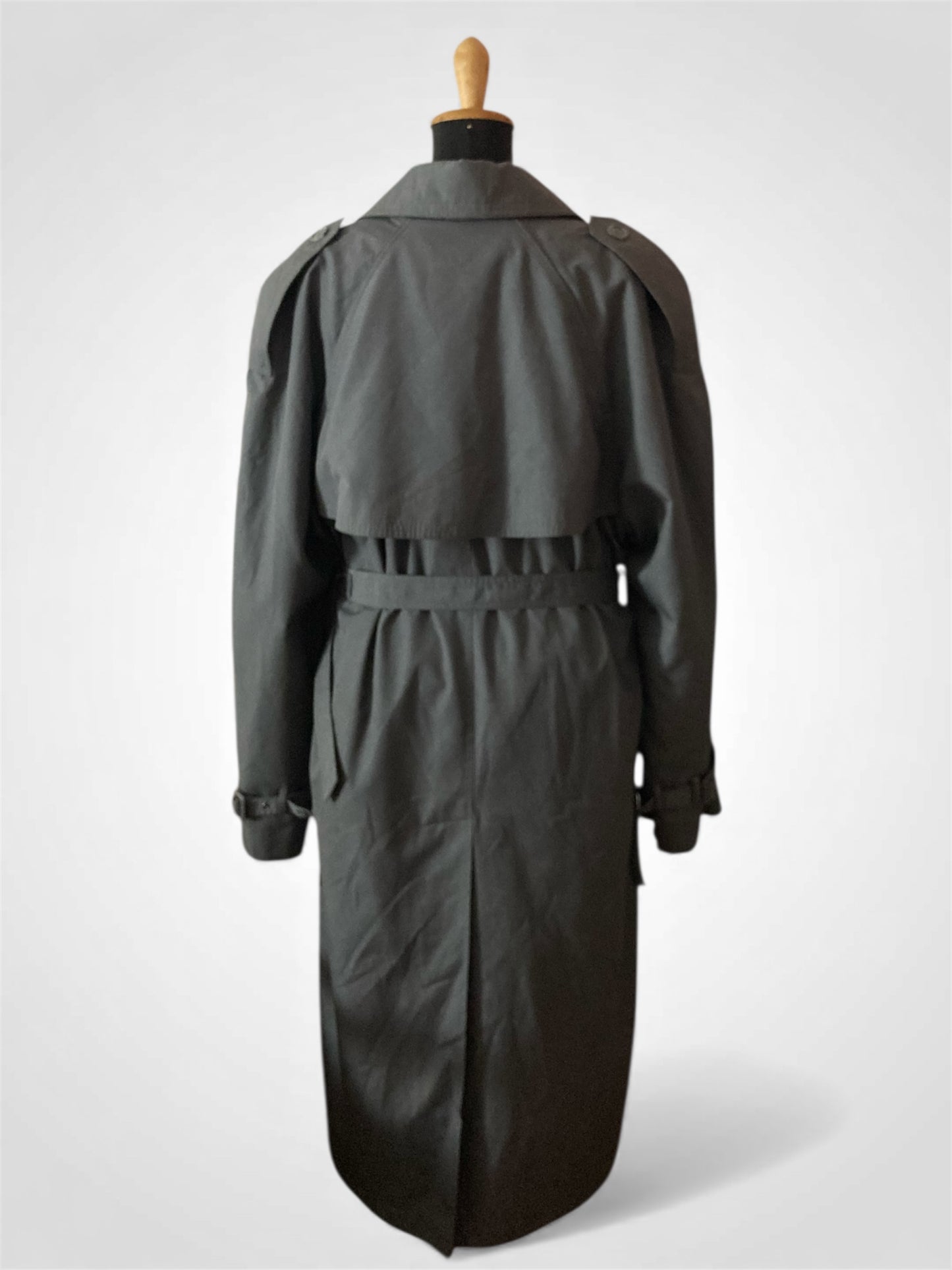 Trench vintage uomo doppiopetto con imbottitura removibile