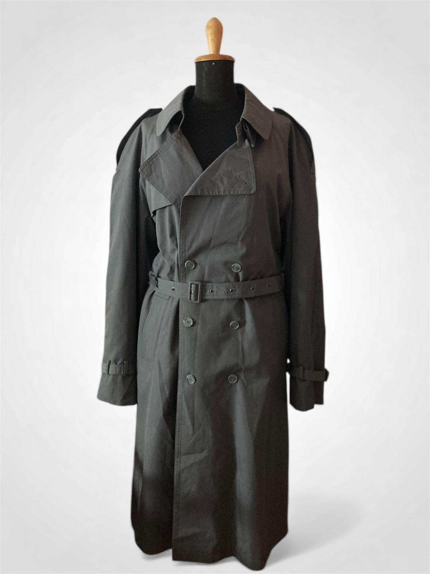 Trench vintage uomo doppiopetto con imbottitura removibile