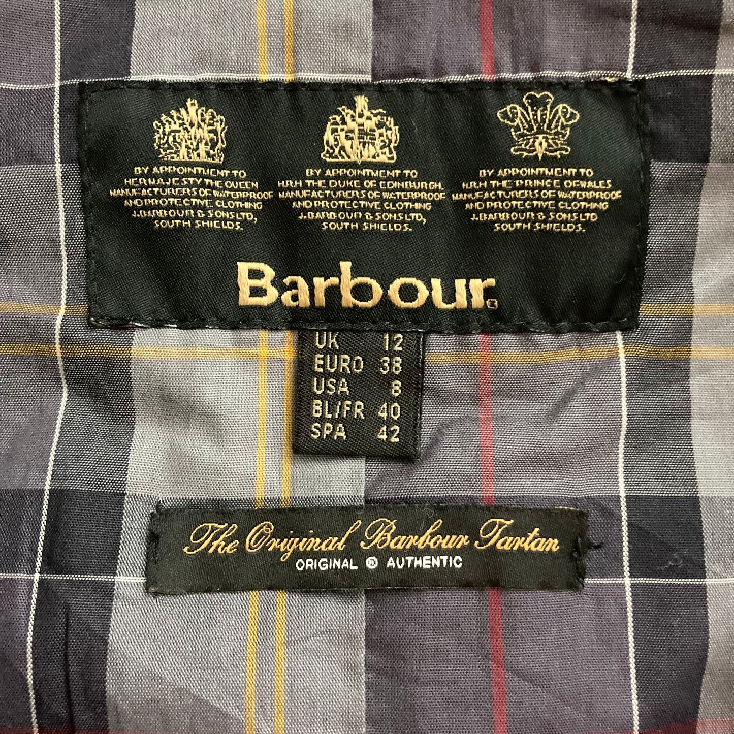 Barbour Beadnell Flyweight Tartan Donna