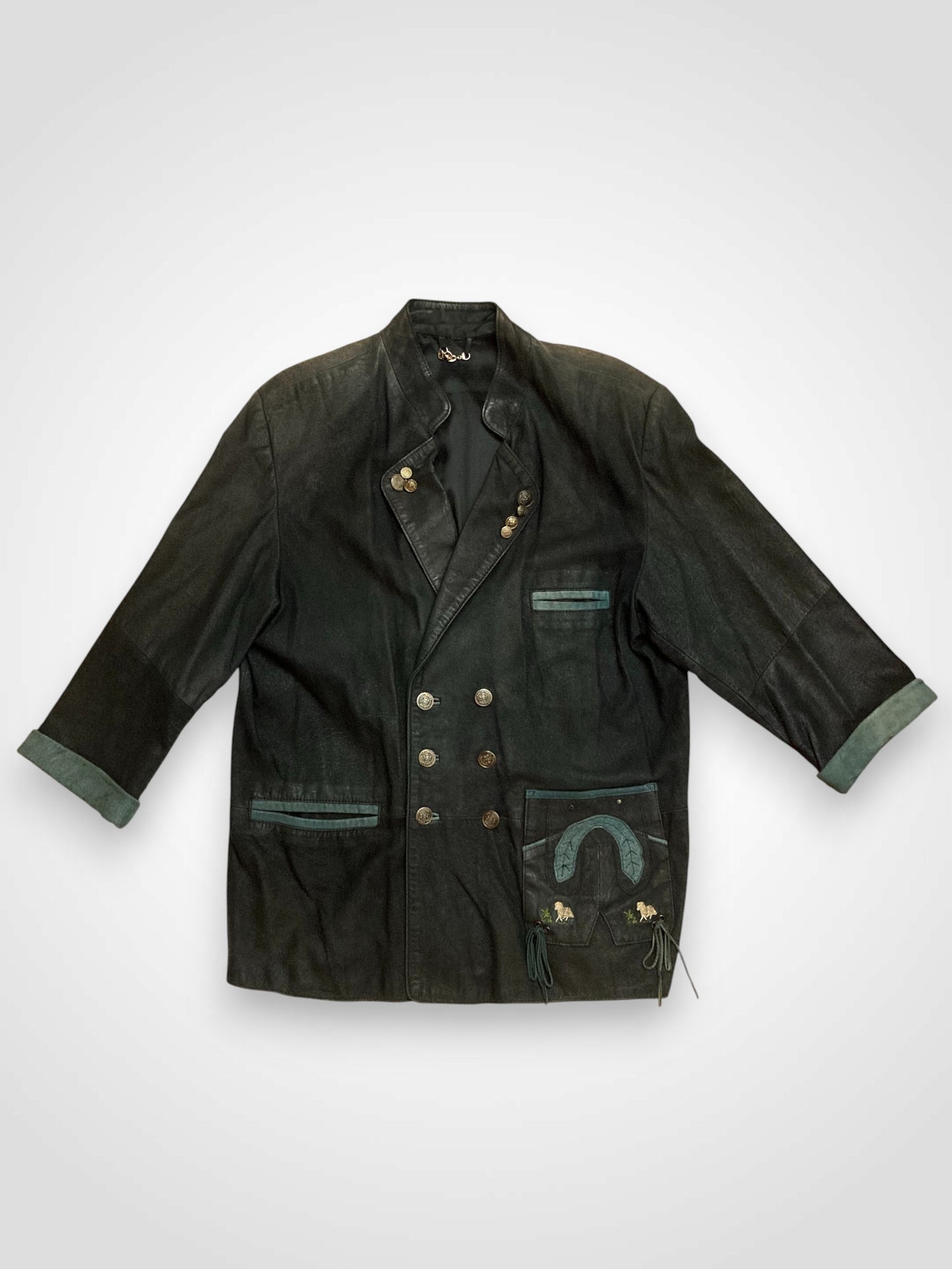 Giacca in pelle Tirolese