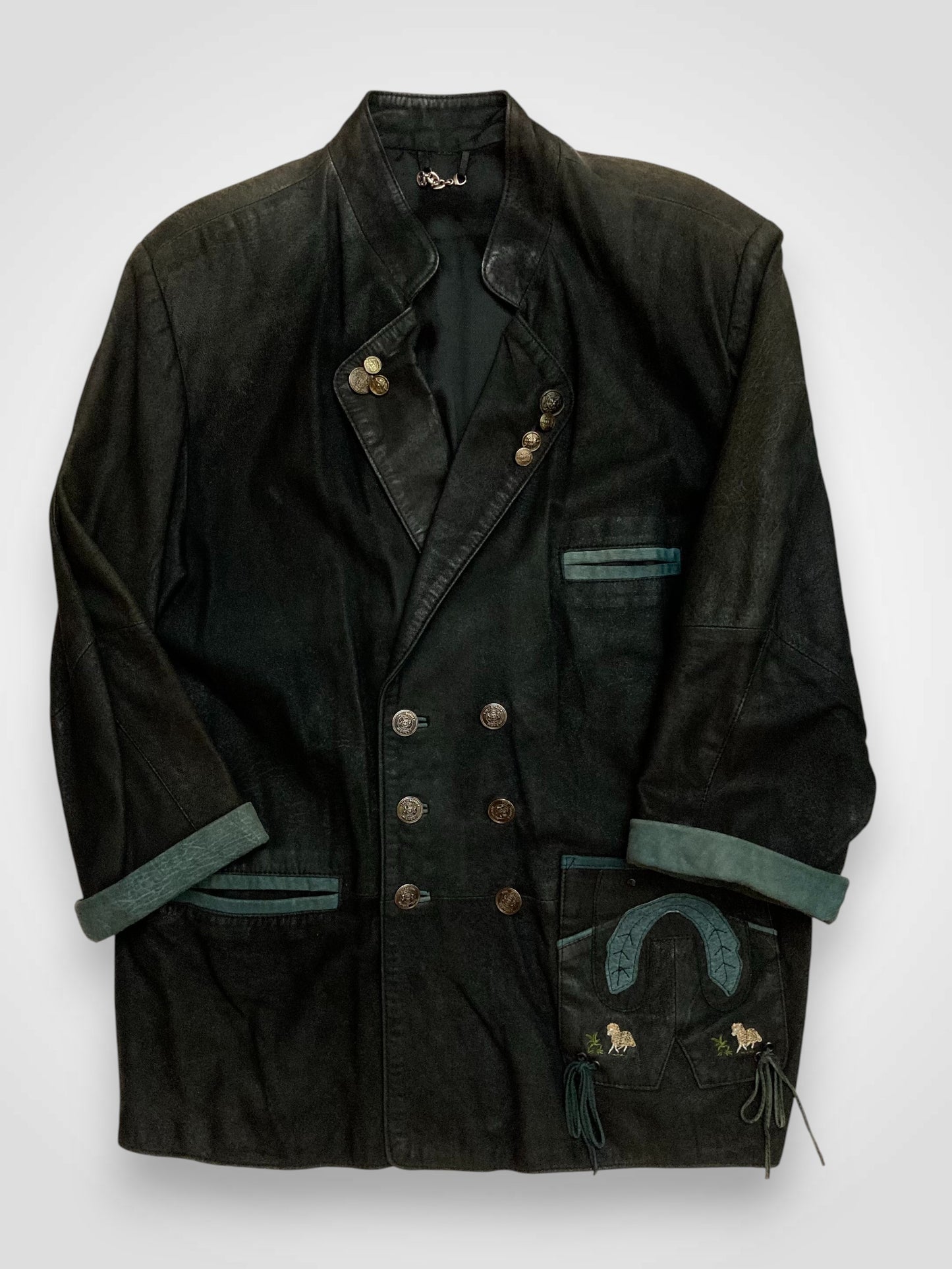 Giacca in pelle Tirolese