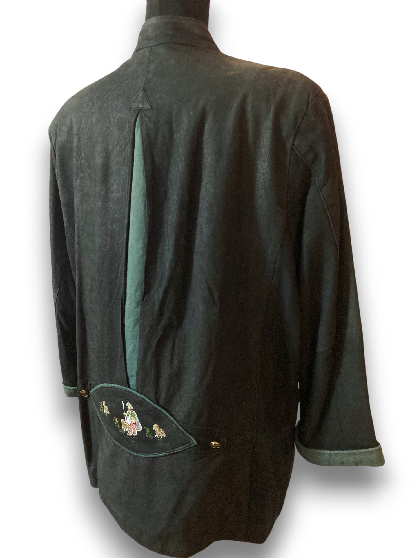 Giacca in pelle Tirolese