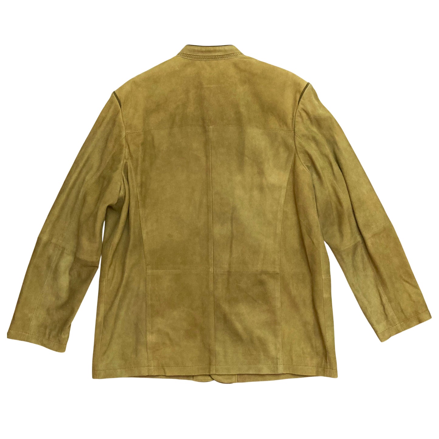 Giacca vintage in pelle scamosciata