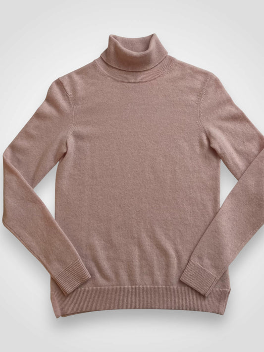 Maglia a collo alto in puro Cashmere fine