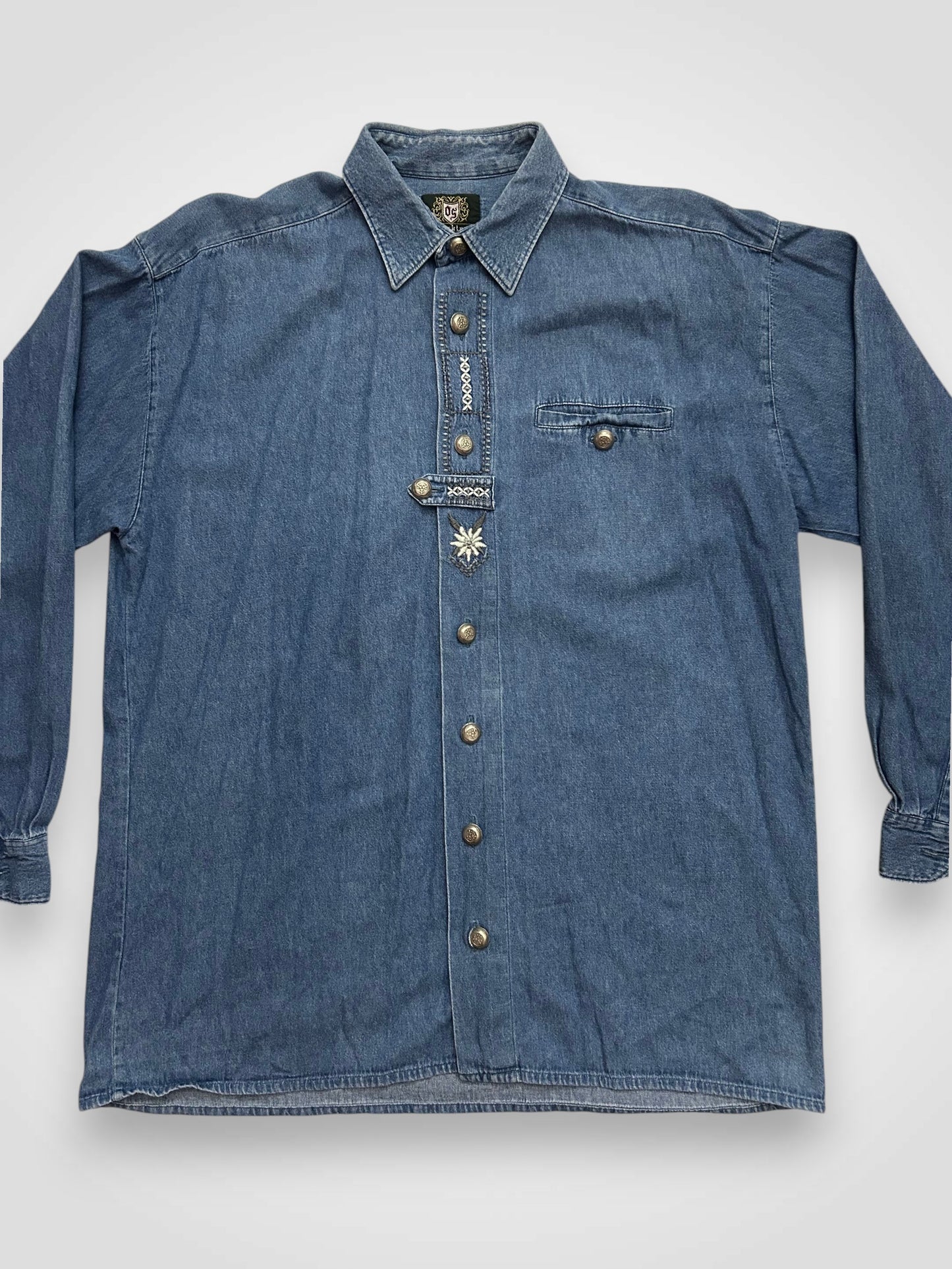 Camicia ricamata anni ottanta