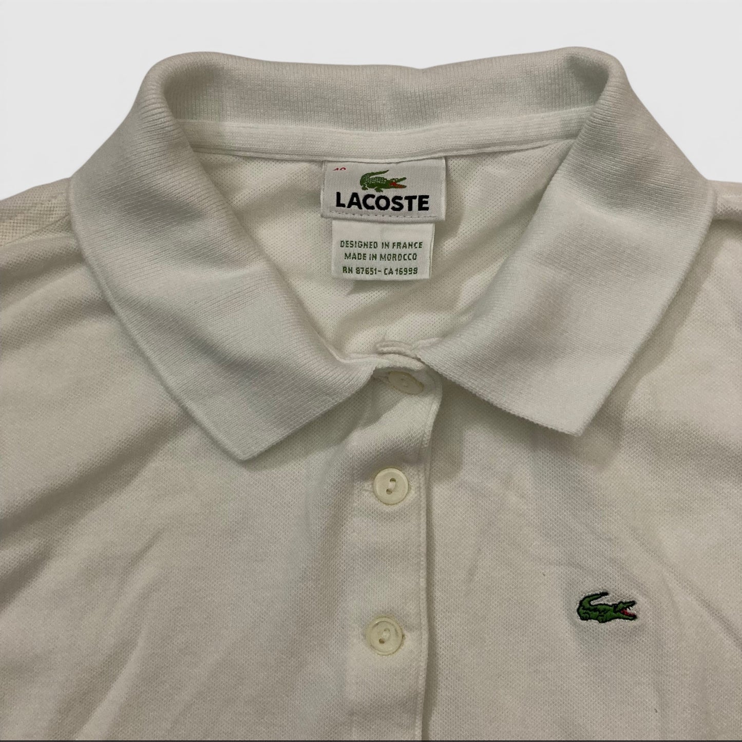 Crop Top Smanicata Lacoste